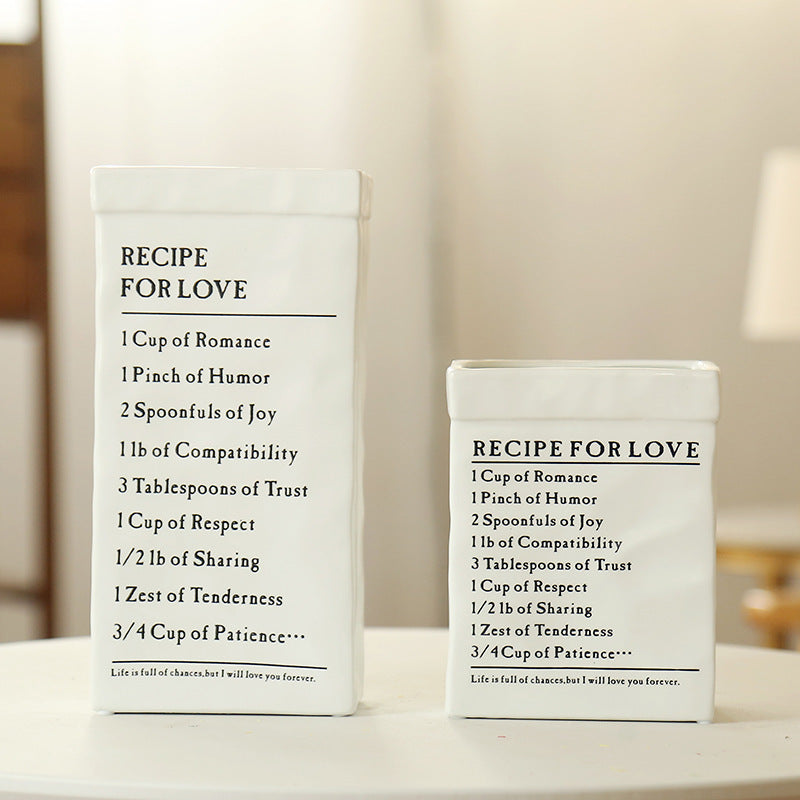 Vase "Recipe for love"