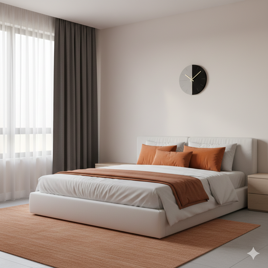 Horloge "White and Black"