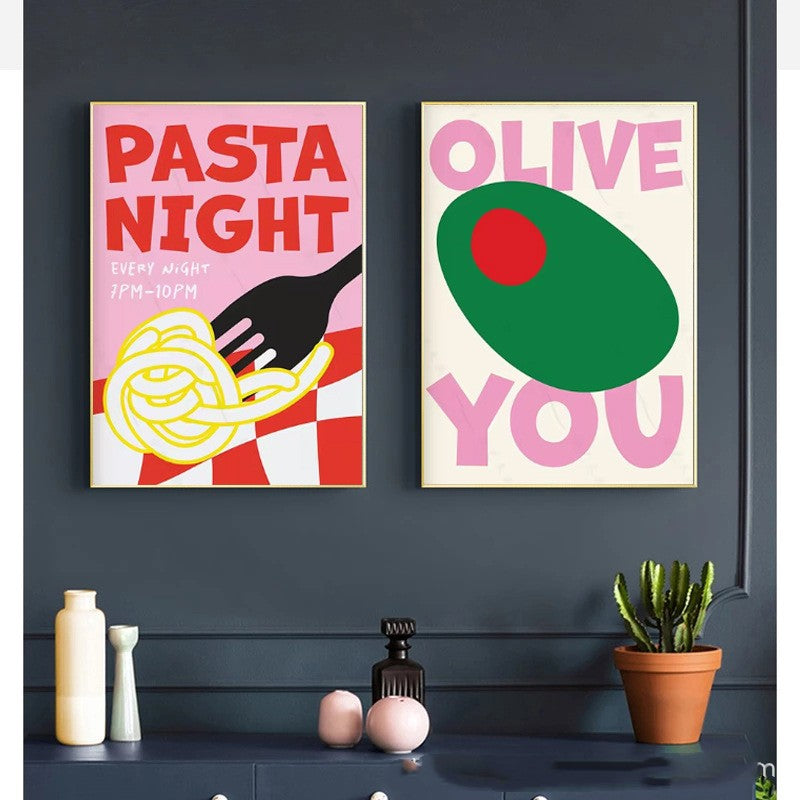 Poster "Pasta night"