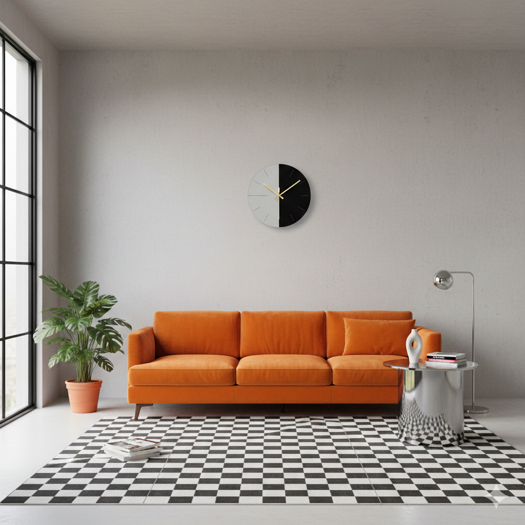 Horloge "White and Black"